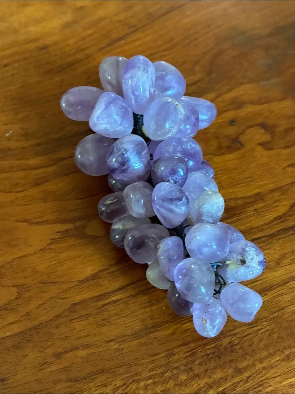 Amethyst Quartz Decorative Grape Cluster - Purple Home Accent